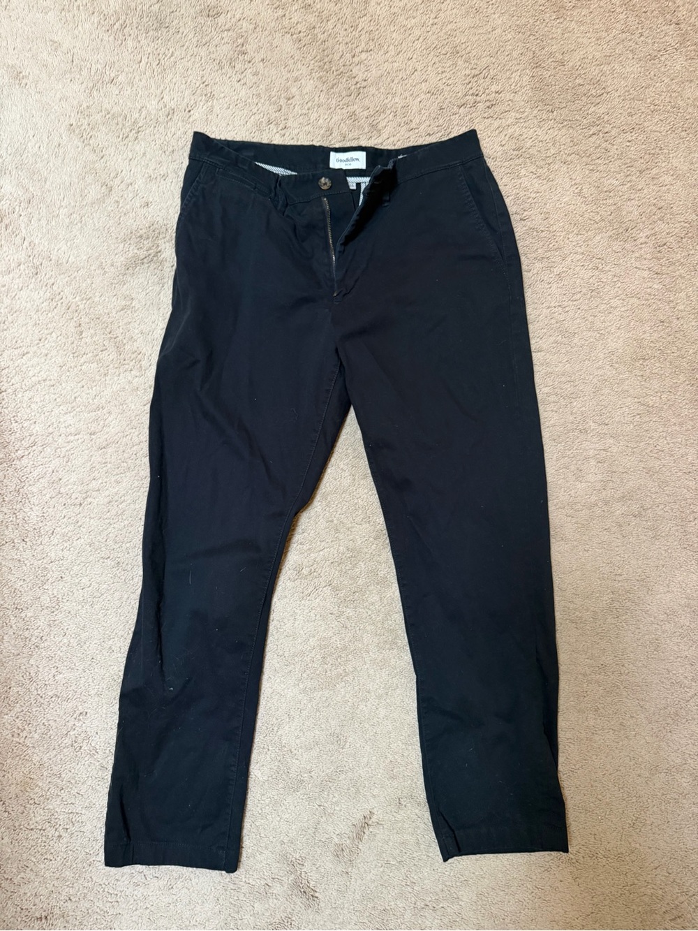 Goodfellow & Co Men’s Black Chinos - Straight Fit
